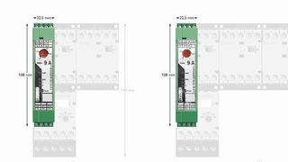 Die Hybrid-Motorstarter sparen Platz im Schaltschrank ein. (Phoenix Contact)