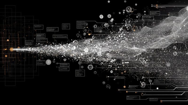 Beim Data-Preprocessing werden Rohdaten für anschließende maschinelle Datenverarbeitungsvorgänge aufbereitet.(Bild:  Midjourney / KI-generiert)