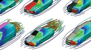 Die neue Software soll innerhalb von Sekundenbruchteilen die Stromlinien und den Druck an den Oberflächen von interaktiv deformierbaren Objekten zeigen. (Nobuyuki Umetani)