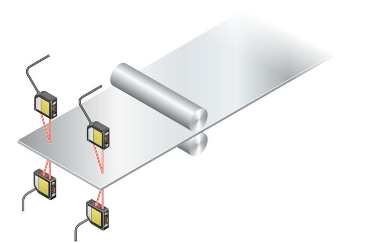 Dickenmessung von Folien mit dem HLG1. (Bild: Panasonic Electric Works)