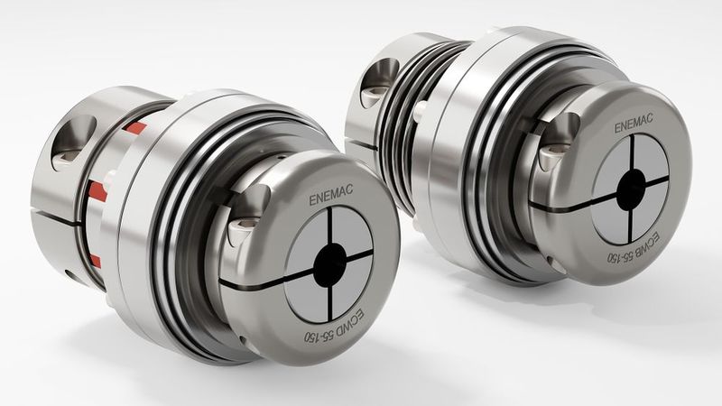 Die Sicherheitskupplungen ECWB und ECWD werden aus Edelstahl gefertigt.(Bild:  Enemac)