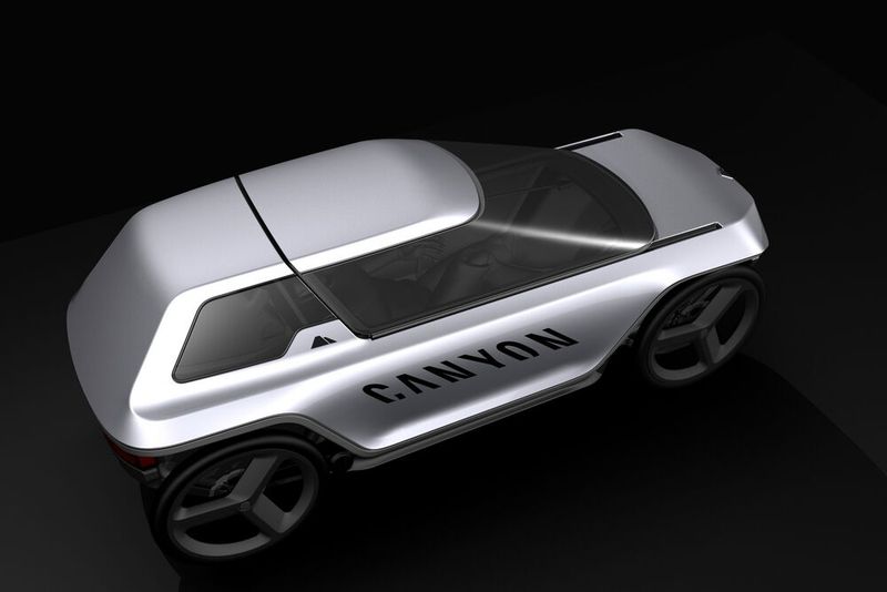 Das Konzept von Canyon vereint Elemente von Auto und Pedelec in sich. (Bild: Canyon)