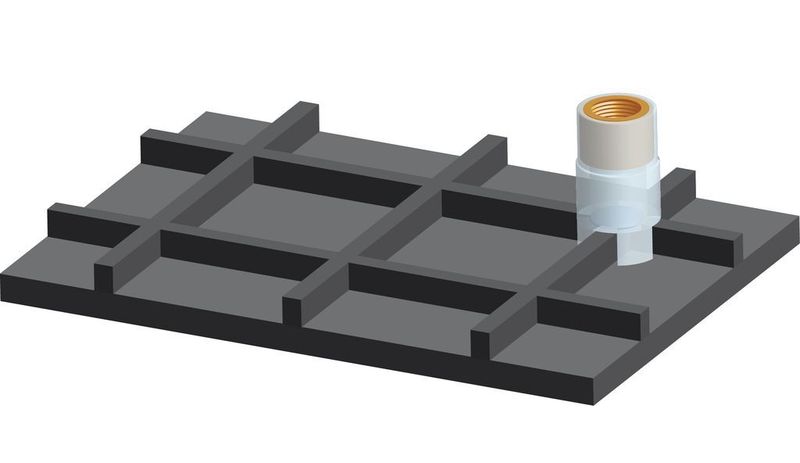 Bei vorgegebenen kurzen Taktzeiten in der Produktion kann die Aushärtung der Klebstoffe durch Licht innerhalb weniger Sekunden durch das Befestigungselement hindurch erfolgen.  (Bild: Delo)