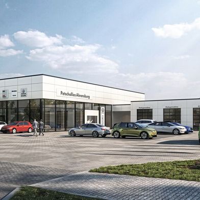 In Ahrensburg startet das Autohaus Petschallies mit einem neuen Service- und Gebrauchtwagenbetrieb. (Bild: Form Fest/Petschallies )