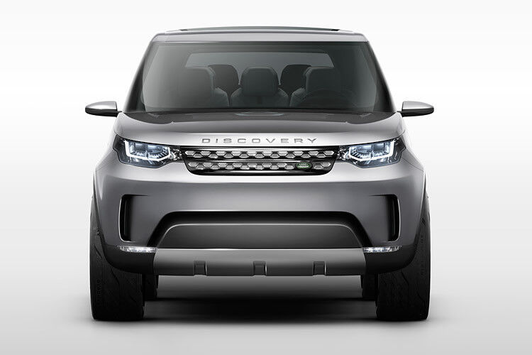 Bulliger Blick und unter dem Blech sehr viel neue Technik: Der Land Rover Discovery Vision Concept. (Bild: Jaguar Land Rover)