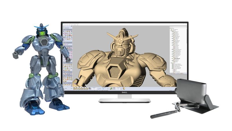 Ein mit Geomagic Freeform und Haply Robotics entwickelter Spielzeugroboter. (Bild:  Hexagon)