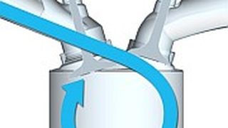 Wirbel im Brennraum: Der steile Einlasskanal unterstützt die Füllung. (Foto: Toyota)