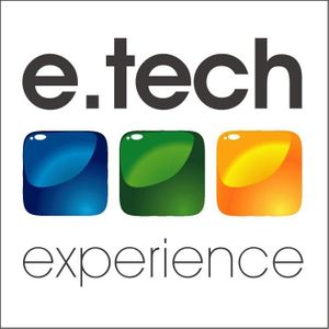 Verkörpert die drei Säulen der E.Tech Expererience: das Logo steht für Energie, Gebäudetechnik und Licht.