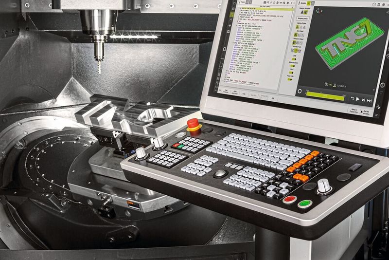 La TNC7 a subi une transformation complète, avec un matériel plus puissant et un écran HD anti-reflet de 24 pouces.  (Source : Heidenhain)