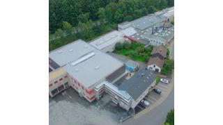 Der Metoba-Firmenkomplex mit dem Erweiterungsbau vorne links im Bild. (Metoba)