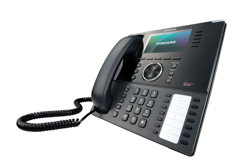 Das Spitzenmodell SMT-i5243 präsentiert sich mit einem 4,3 Zoll großen LCD-Farbdisplay mit Videofunktion und XML-Browser und verfügt darüber hinaus über einen USB-Anschluss für Webcam oder Bluetooth. (Archiv: Vogel Business Media)