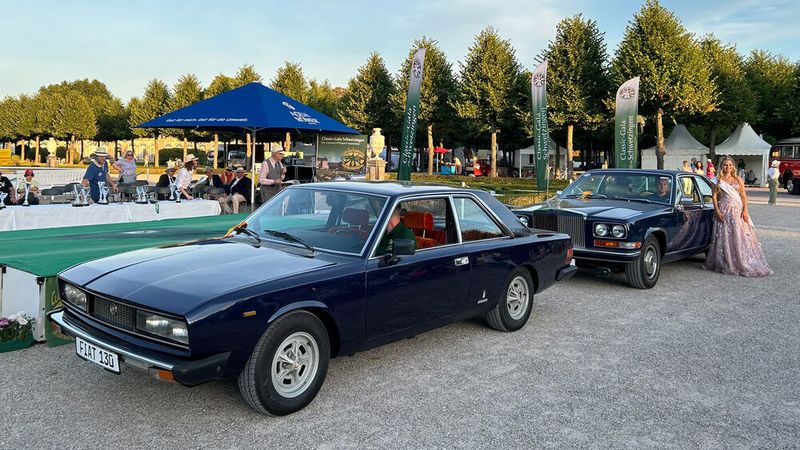 Was haben Fiat 130 Coupé und Rolls-Royce Camargue gemeinsam? Den Designer namens Paolo Martin. Mit diesen beiden und weiteren Fahrzeugen nahm Metzner Automobile aus Leipzig an der Classic-Gala Schwetzingen teil. (Bild: Peter Diehl)
