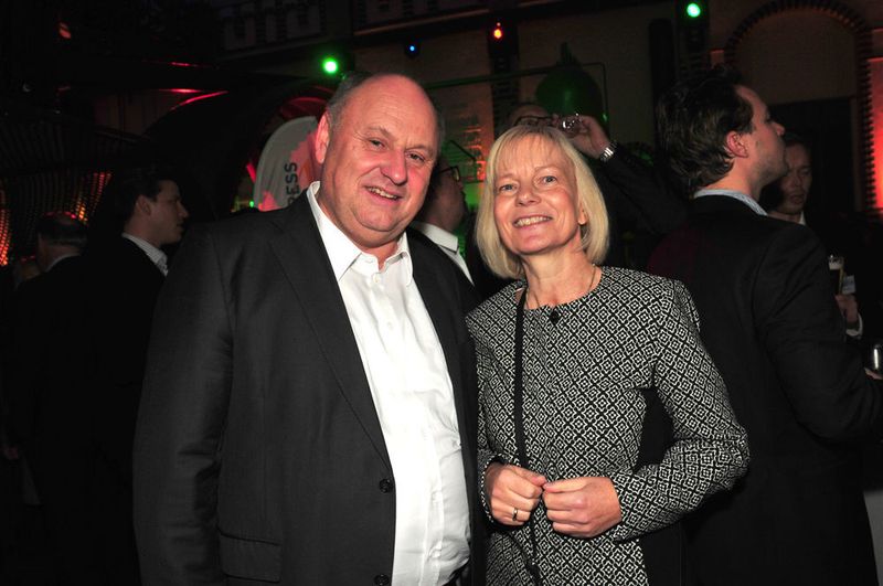Am Vorabend: Helmut Peter (Autohaus Peter) und Antje Woltermann (ZDK). (Zietz)