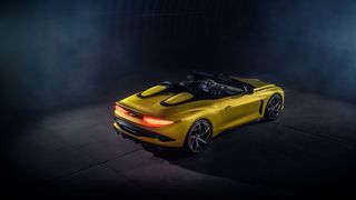 Hinter den Sportsitzen bietet der dachlose Bacalar eine Art Speedster-Abdeckung. (Bild: Bentley)