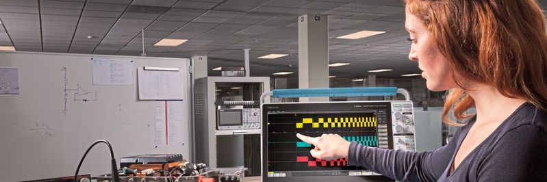 Leistungsmesstechnik: Mit dem Oszilloskop und entsprechenden Probes können Frequenzumrichter zur Ansteuerung von Elektromotoren gemessen werden. Leistungsmesstechnik: Mit dem Oszilloskop und entsprechenden Probes können Frequenzumrichter zur Ansteuerung von Elektromotoren gemessen werden.