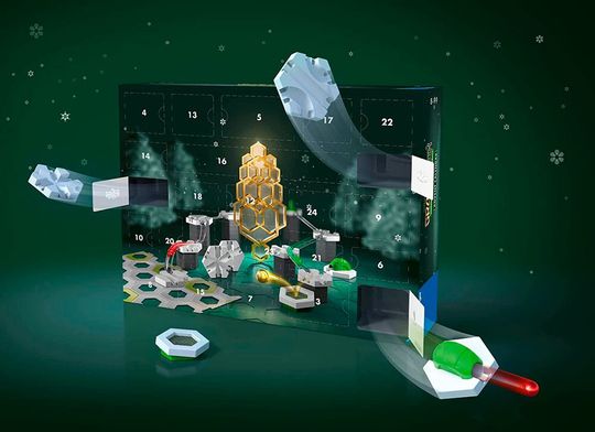 Der Adventskalender eignet sich ideal für Gravitrax-Anfänger.(Bild:  Ravensburger / gefunden auf amazon.de)