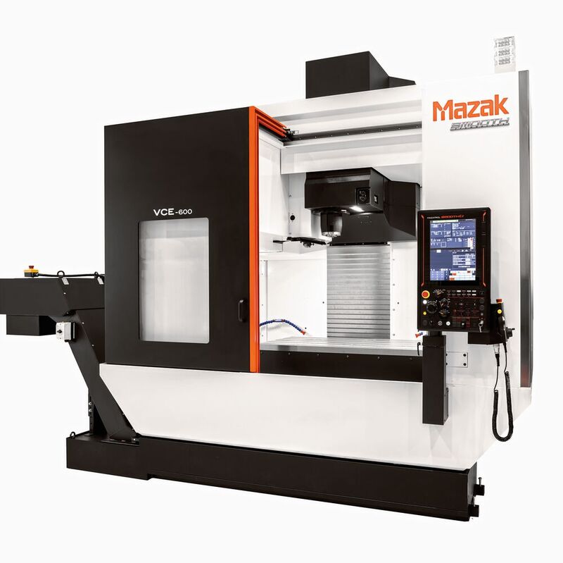 Die neue Mazak VCE-600 ist ein leistungsstarkes aber kompaktes  3-Achsen-Vertikel-Bearbeitungszentrum, das sowohl Leistung als auch Wirtschaftlichkeit bietet.