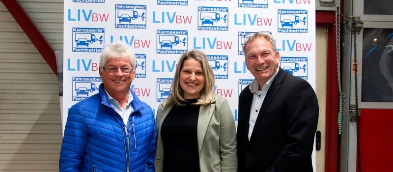 Die neue Spitze im Landesverband BW: (v.l.n.r.) Stellvertretender Landesinnungsmeister Christian Helfert, Landesinnungsmeisterin Michaela Müller und stellvertretender Landesinnungsmeister Frank Jensen.(Bild:  Jürgen Klasing)