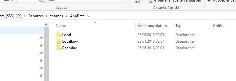 Im Verzeichnis „AppData“ werden Einstellungen von Anwendungen gespeichert. (Joos)