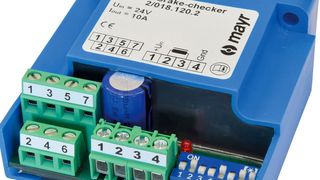 Das Modul Roba-brake-checker kann Bremsen nicht nur bestromen, sondern auch sensorlos überwachen. (Bild: Mayr Antriebstechnik)