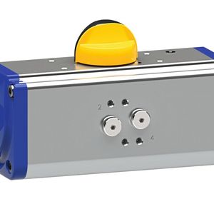 Die doppelt- und einfachwirkenden pneumatischen Antriebe der Baureihen Actair Evo und Dynactair Evo der KSB-Gruppe(Bild:  KSB SE & Co. KGaA)