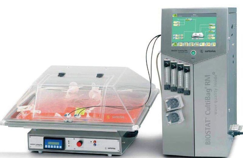 Disposable bioreactor from Sartorius: Biostat CultiBag RM  (Picture: Sartorius)