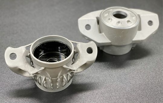 (Bei diesen Teilen setzte Igestek auf eine Kombination aus Metall-3D-Druck und Verbundwerkstoffen. Bild: Formlabs)