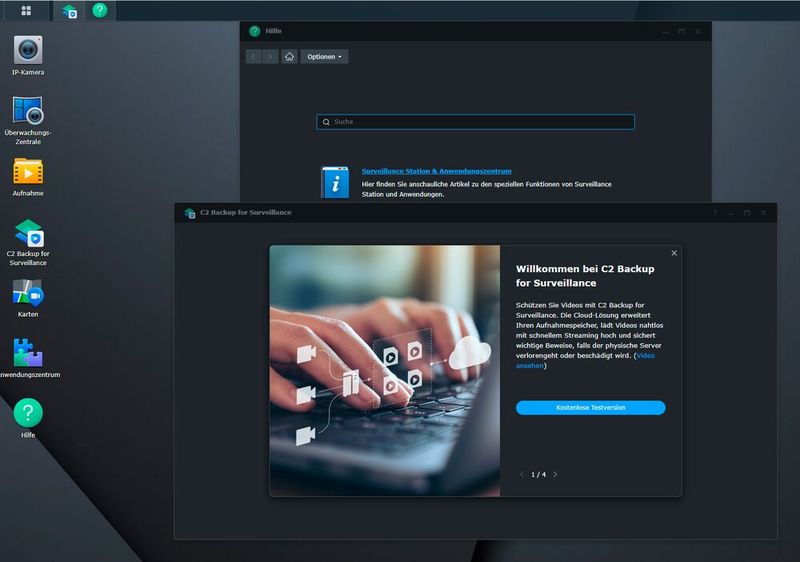 Die Daten der Surveillance Station lassen sich auch in der Cloud sichern. (Bild: Thomas Joos)