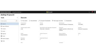 Das kostenlose Windows Admin Center von Microsoft bietet eine webbasierte Oberfläche, mit der Administratoren Server und Clients im Netzwerk effektiv verwalten können. (Joos / Microsoft)