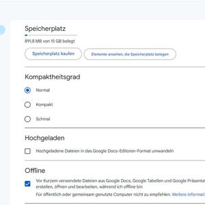 Aktivieren der Offline-Verwendung in Google Docs.(Bild:  Joos - Google)