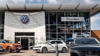 Das Volkswagen-Zentrum Dresden ist Teil der Auto-Holding Dresden. Die wiederum soll ab dem 1. Juni Teil der Volkswagen Group Retail Deutschland (VGRD) werden. (Auto-Holding Dresden)