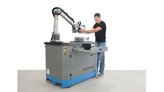Der Compact-Cobot von Alicona ist Cobot-System mit hochauflösenden optischen 3D-Messsensoren. (Alicona)