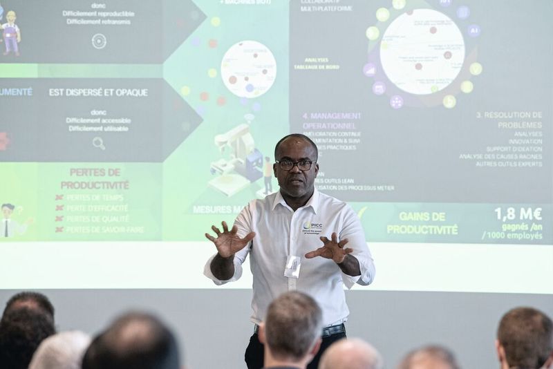 Constant Ondo, de PICC Solution, a fait une présentation très remarquée lors de cette 3e édition du Congrès MSM. (Source : Thomas Entzeroth)