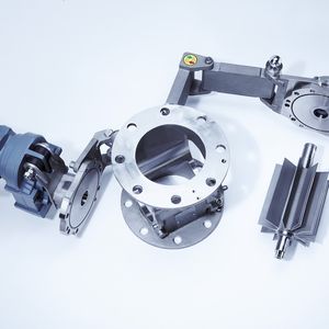 Bild 1: Schnell zerlegbare Austragsschleuse ZRD in Hygieneausführung(Bild:  Coperion)