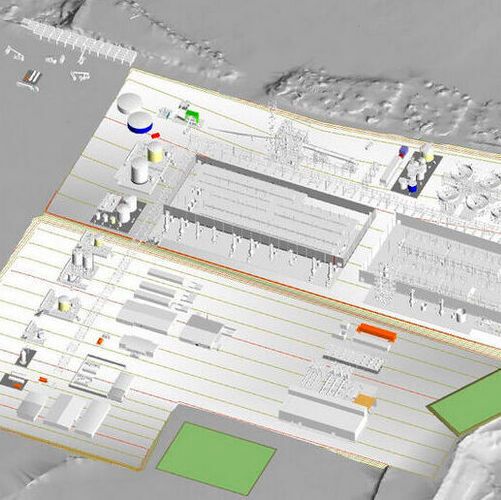 Image is a 3D model of Iluka’s Eneabba Phase 3, a fully integrated rare earths refinery. Image is a 3D model of Iluka’s Eneabba Phase 3, a fully integrated rare earths refinery.