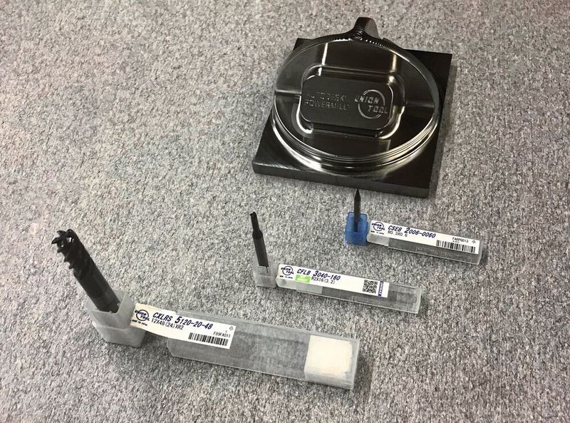 Only three tools were required, including engraving tools to machine this workpiece - to enable a machining strategy that is very economical, in time and cost, while providing the advantage of not filling up the tool magazine. (Union Tool)