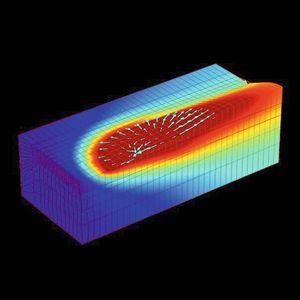 Simulation des Lasercladding.