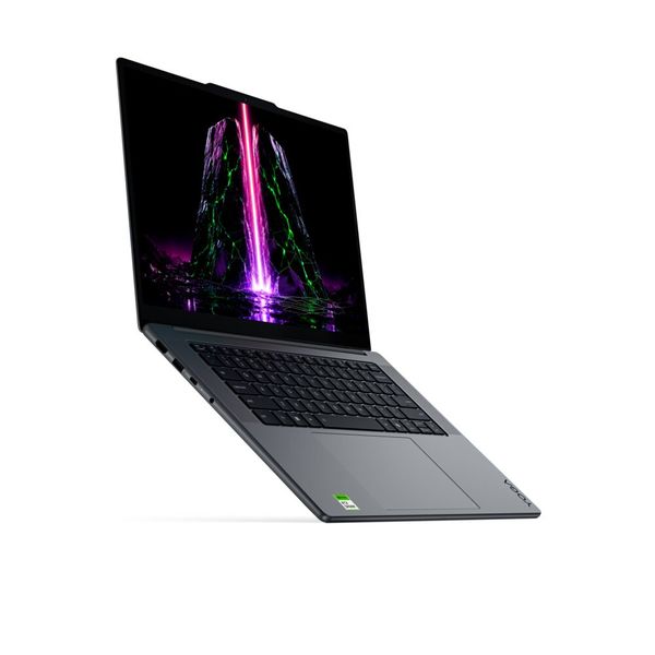 Neben dem Convertible hat Lenovo auf der IFA auch das Clamshell-Notebook Yoga Pro 9n mit Nvidia-Spark-Prozessor auf der IFA vorgestellt. Hier wird ein 15,3-Zoll-OLED-Display mit 2,5K-Auflösung (2.560 x 1.600 Pixel) verwendet.  (Bild: Lenovo)