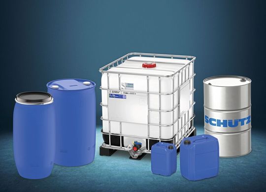 En la feria Interpack 2026, Schütz presentará su amplia gama de soluciones de embalaje especializadas en los ámbitos de los IBC, los bidones de plástico y acero, y los bidones de plástico.(Imagen: Sagitario)