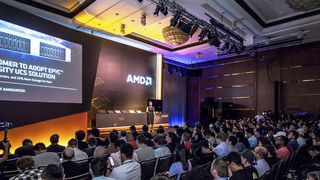 Auf der AMD-Konferenz in Taipeh - zu den Nutzern des Server-Prozessors „Epyc“ gehört nun auch Cisco.  (AMD)