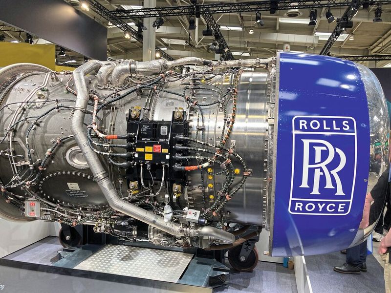 The Pearl engine from Rolls-Royce is used in business jets. (Image:Stefanie Michel)