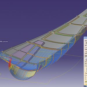 Mithilfe von „PAM-Quikform“ oder „PAM-Quikform for Catia V5“ können Ingenieure auf Basis geometrischer Methoden überprüfen, ob die Vorform mit dem gewünschten Faserverbundmaterial und dem gewünschten Lagenaufbau fehlerfrei hergestellt werden kann.