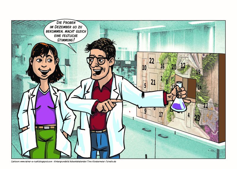 Übersicht unserer Bildergalerien (Comic: www.rainer-e-ruehl.blogspot.com) (LABORPRAXIS/Rühl)