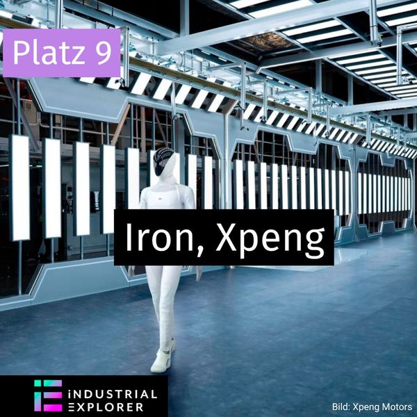 Iron von Xpeng verfügt über bis zu 22 Freiheitsgrade pro Hand sowie drei eigens entwickelte Turing-KI-Chips, die eine Rechenleistung von bis zu 2.250 Tops ermöglichen. (Bild: Xpeng)