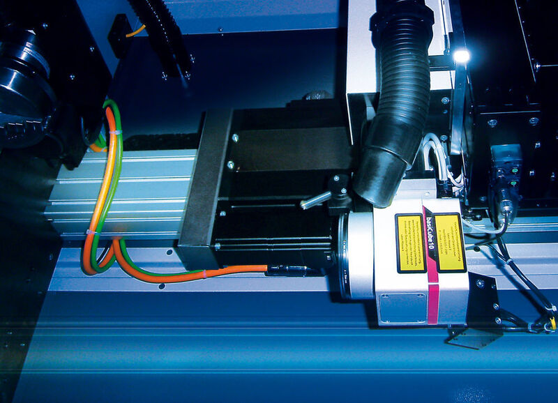 Für Laserbeschriftungsanlagen eines renommierten Herstellers entwickelt Rodriguez eine auf die Anwendung zugeschnittene Linearachse. (Baublys Laser)