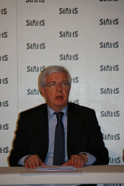 Conférence de presse SIAMS, le 10 novembre 2011. (Image: MSM/JR Gonthier) (Archiv: Vogel Business Media)