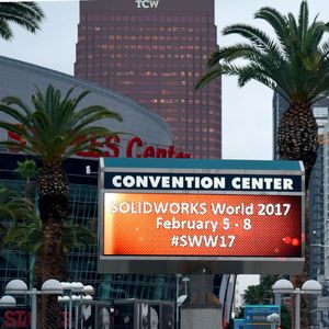 Das Convention Center in Los Angeles erwartet die Besucher zur Solidworks World 2017.