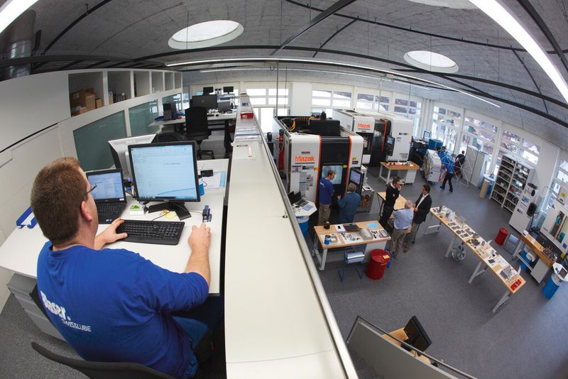 Praxisnahes Testen auf 300 m2: das Blaser-Technologie Center in Hasle-Rüegsau. (Bild: Kaiser)