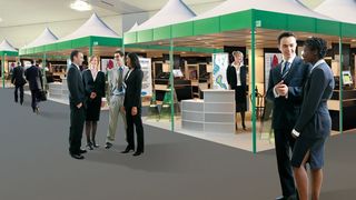 Vue «encore virtuelle» du pavillon Medtech prévu à l'intérieur de l'EPMT. (Image: MSM) (Archiv: Vogel Business Media)