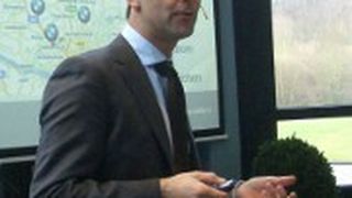 Christian Rönsch von May & Olde war einer der potenziellen Arbeitgeber, der den BFC-Studenten sein Unternehmen vorstellte.  (Foto: BFC)